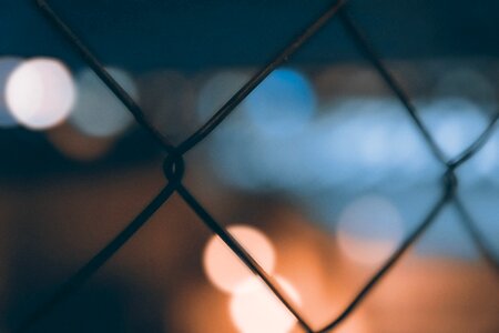 Dark night blue bokeh