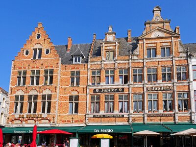 Gabled houses hanseatic league historically photo