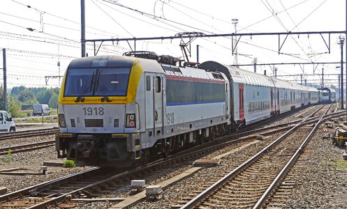 Electric locomotive series 19 bruges train station photo