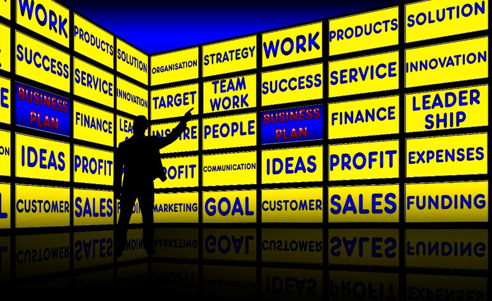 Business man silhouette
