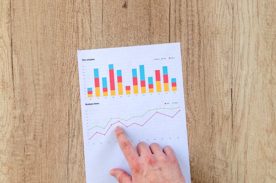 Financial data stats photo