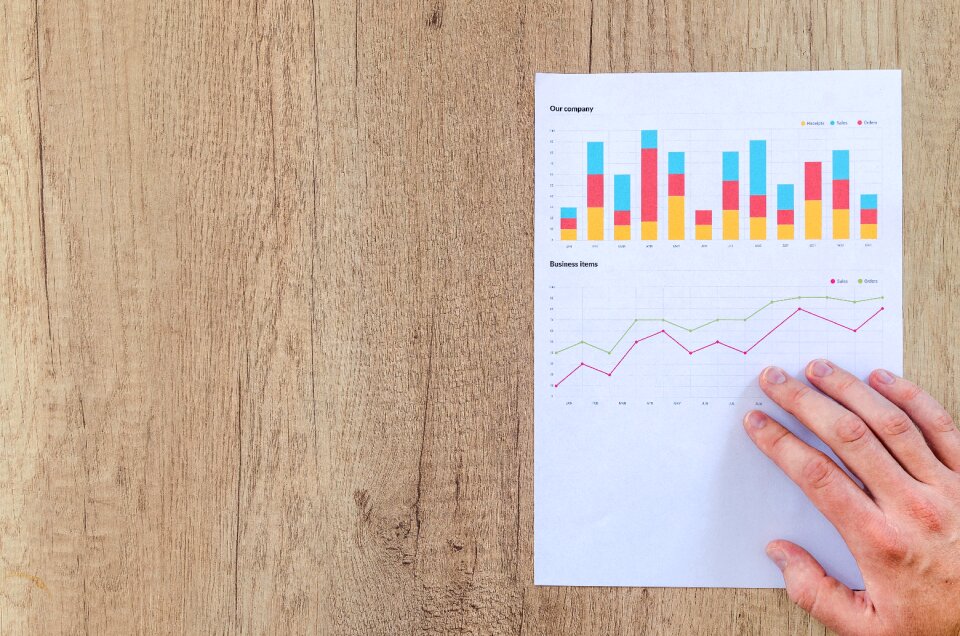 Financial data stats photo