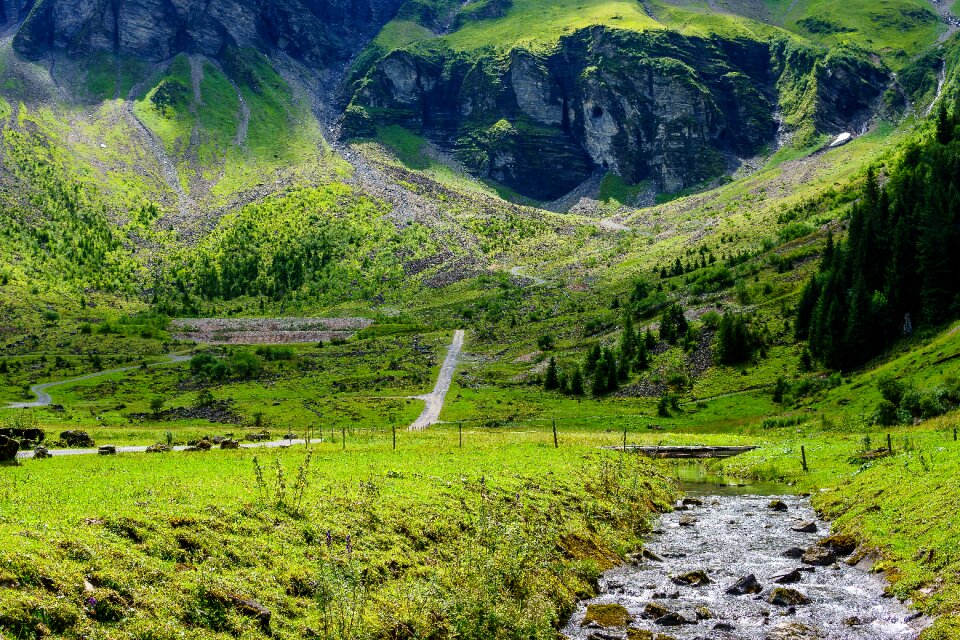 Peaceful travel scenery