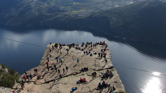 Mountain nature pulpit rock photo