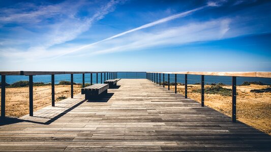 Pier seashore ocean