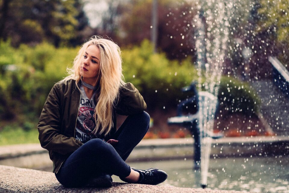 Sitting alone waiting