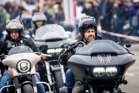 People motorcyclist biker