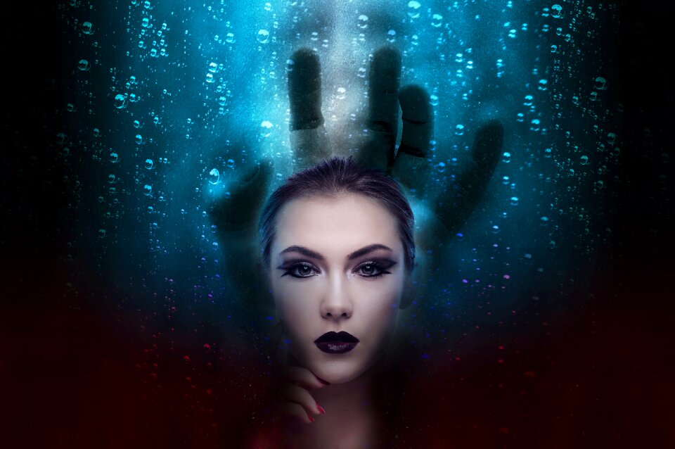 Woman horror fantasy