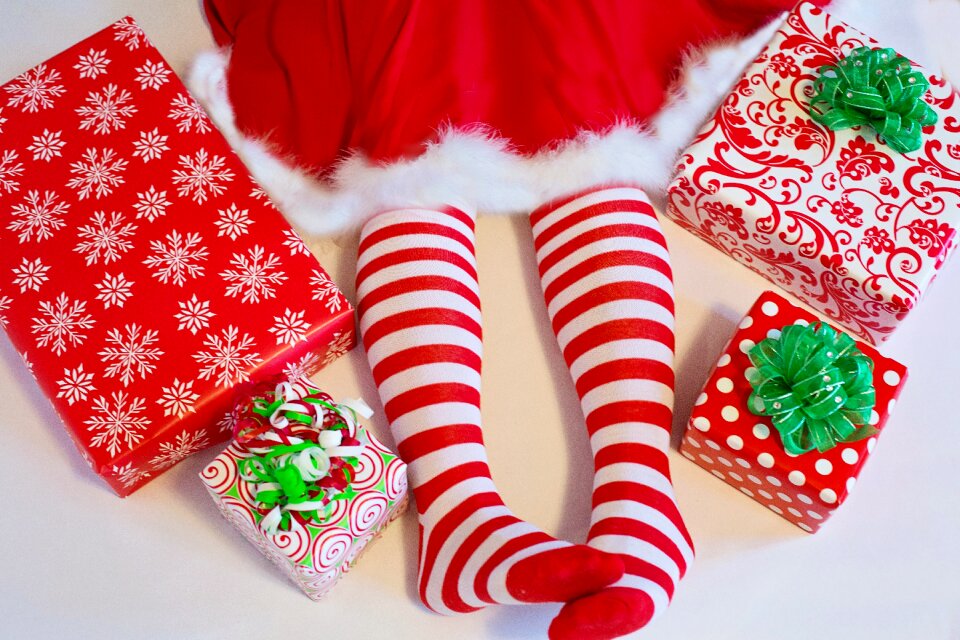 Christmas wrapping gifts wrapping