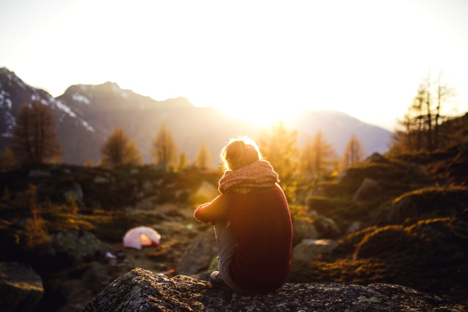 Alone adventure outdoor