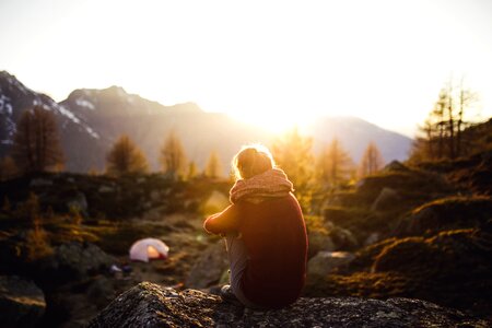 Alone adventure outdoor