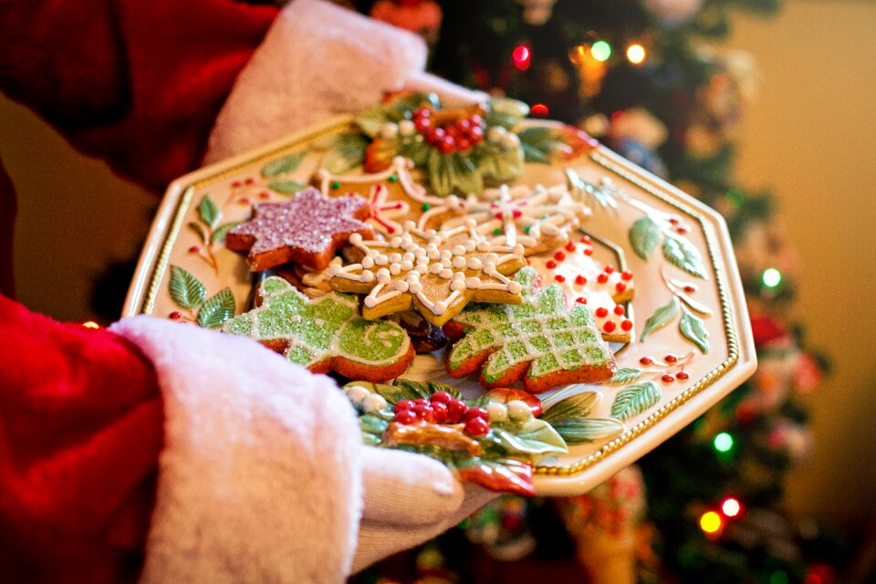Christmas christmas eve plate
