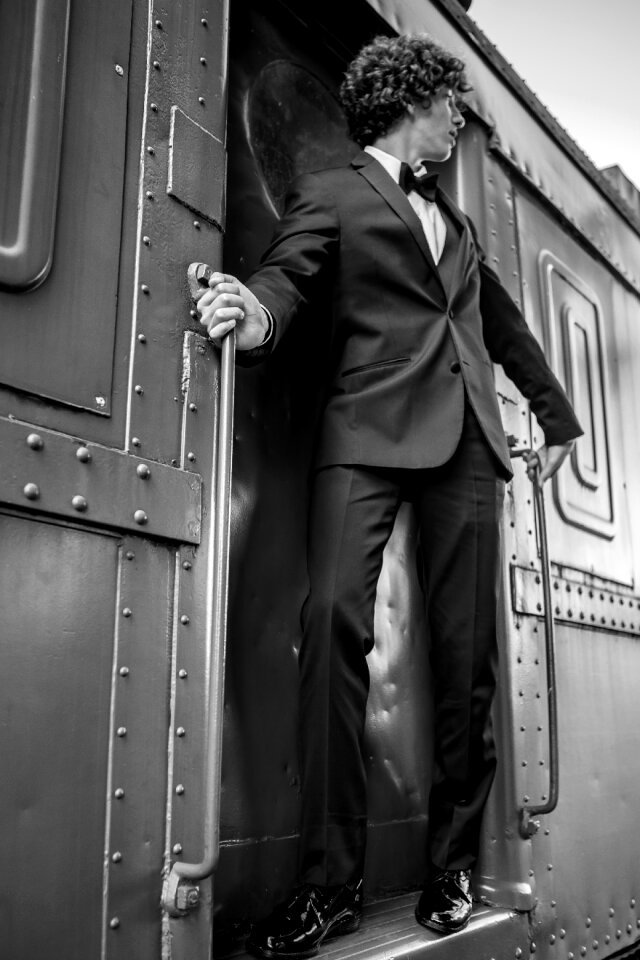 Riding train transportation