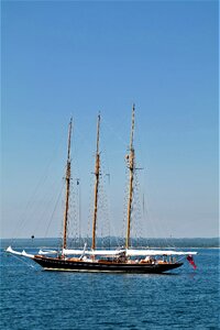 Seafaring sail masts photo