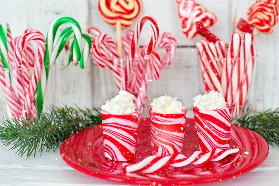 Christmas candy red