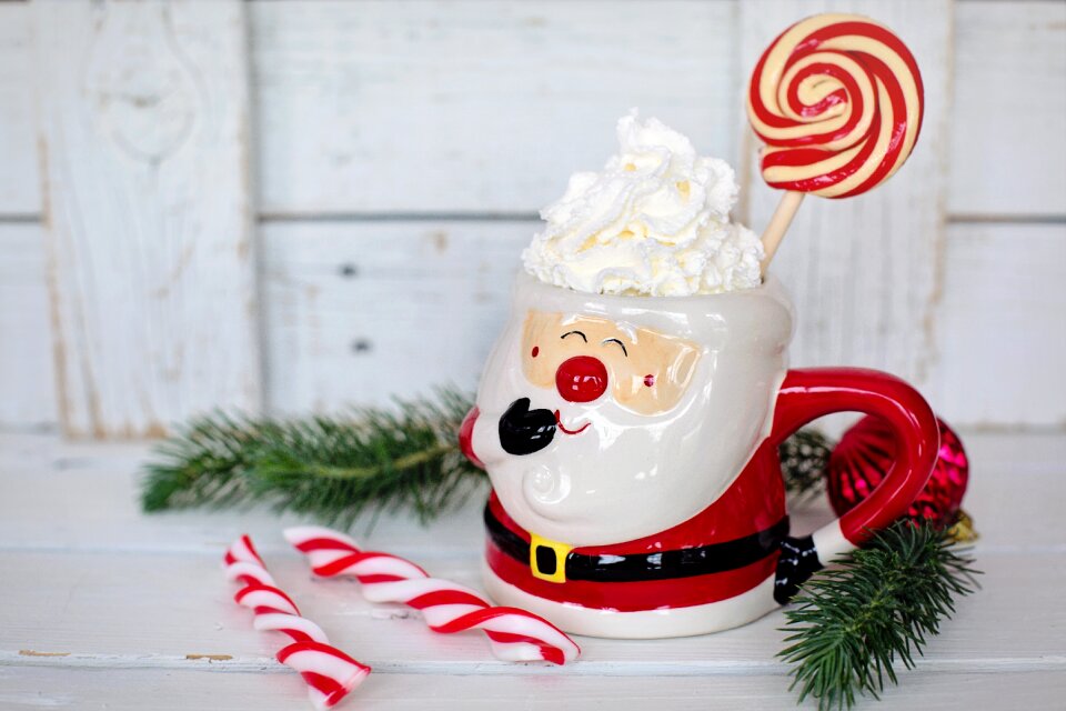 Candy canes christmas white space