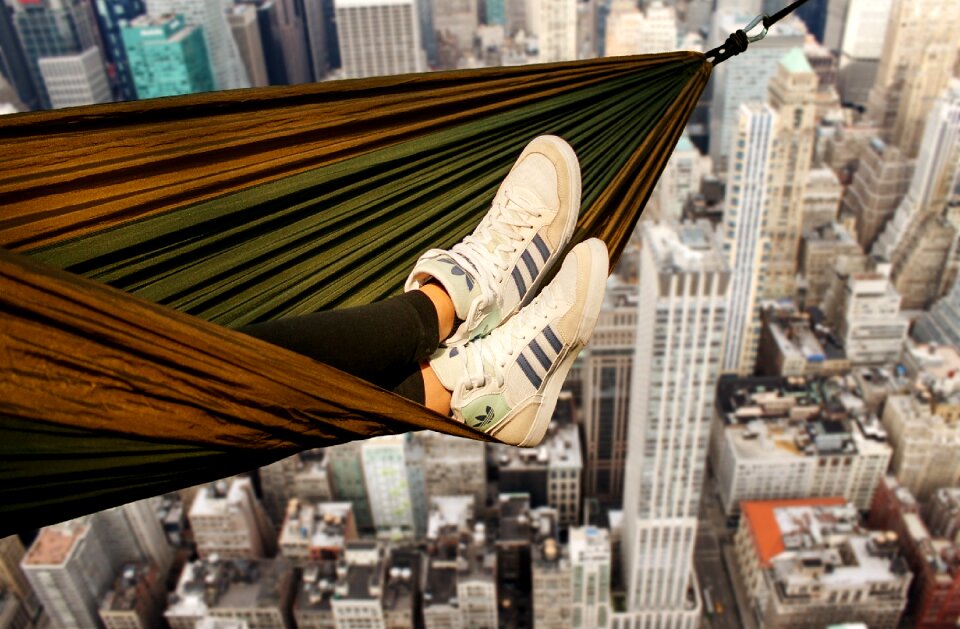 Courage crazy no fear of heights
