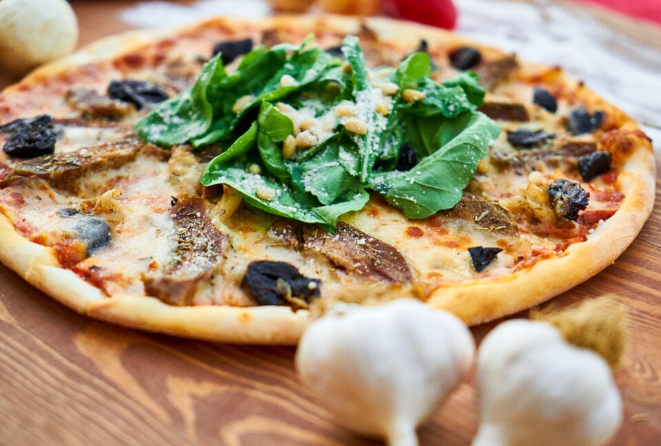 Cheese garlic greens