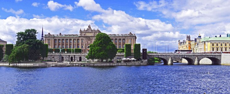 City reichstag island the riksdag photo