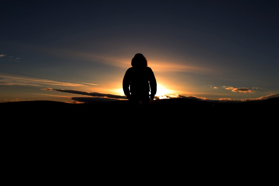 Silhouette sky people