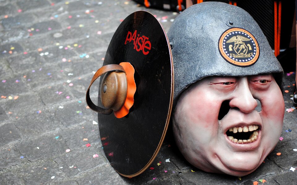Basler fasnacht mask soldier