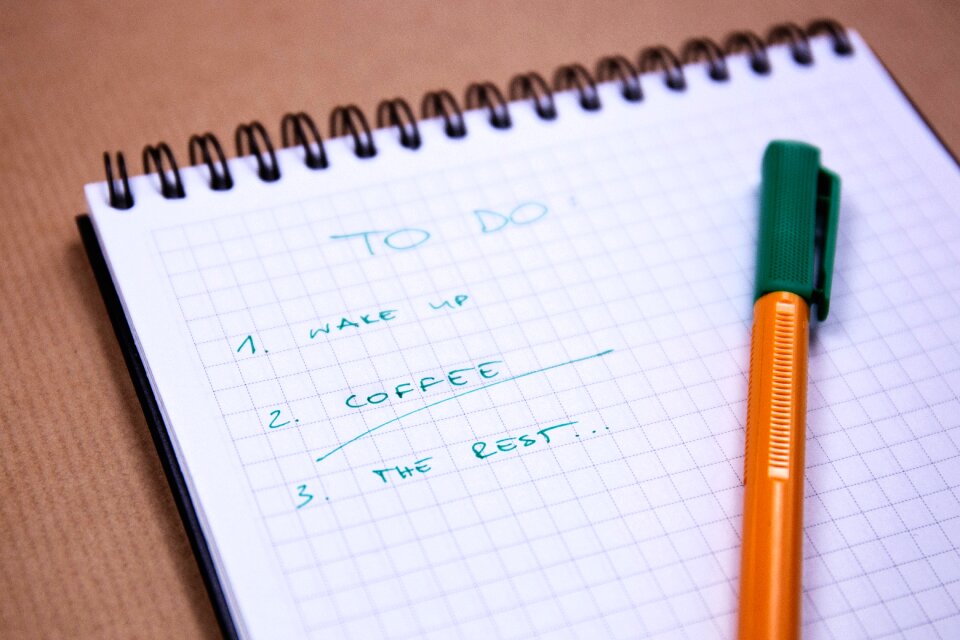 Notepad notebook pen