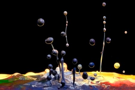Color drops movement Free photos