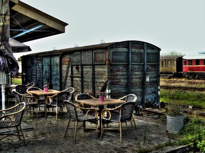 Terrace chairs platform