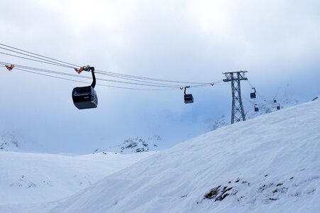 Mountain elevator ski resort photo