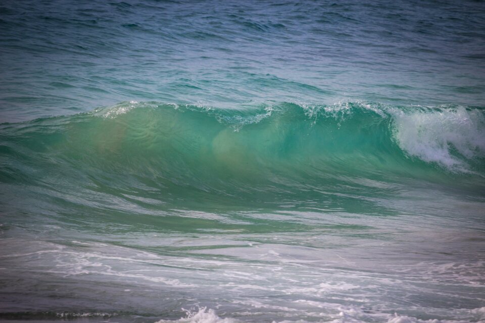 Spain foam blue sea