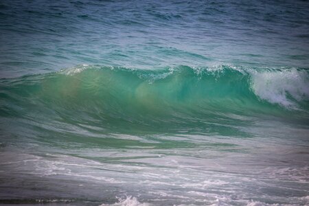 Spain foam blue sea