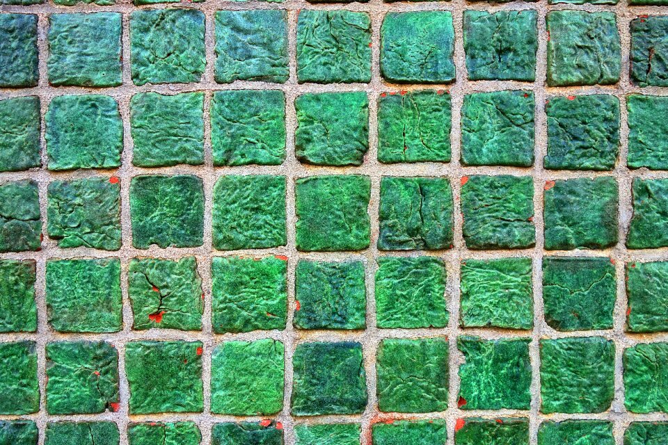 Ceramic green tiles square tiles