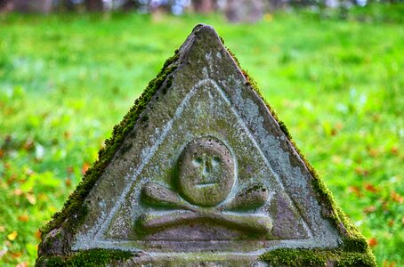 Stone cemetery old grave stones photo