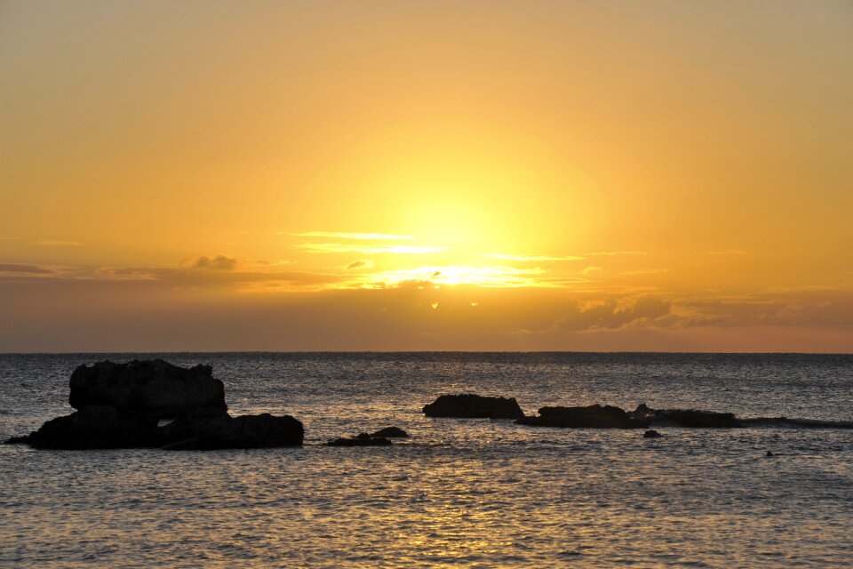 Body of water twilight sea
