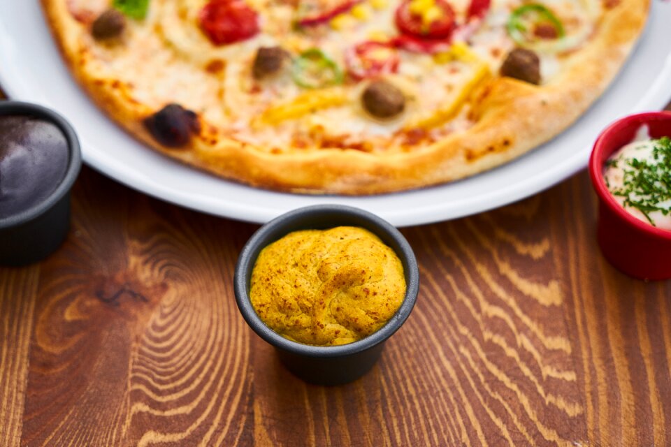 Greens olives sausage