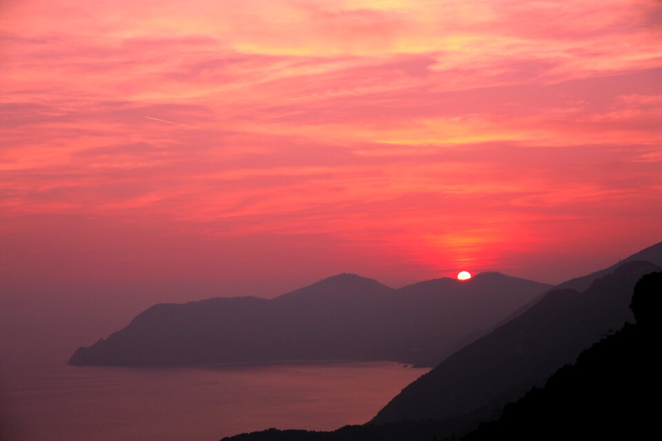Nature sky cinque terra