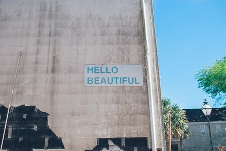 Sign beauty wall