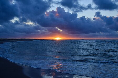 Sea abendstimmung north sea