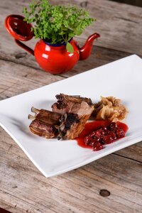 Costillar wild pig meat