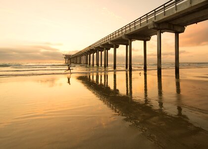 Sand dock bridge