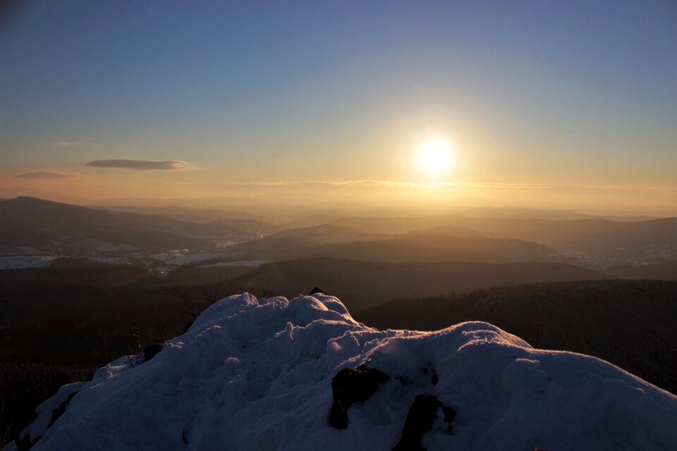 Mountain heaven winter