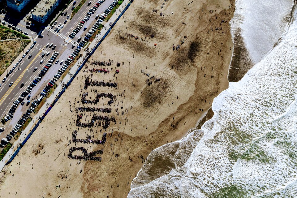 Resist protest beach