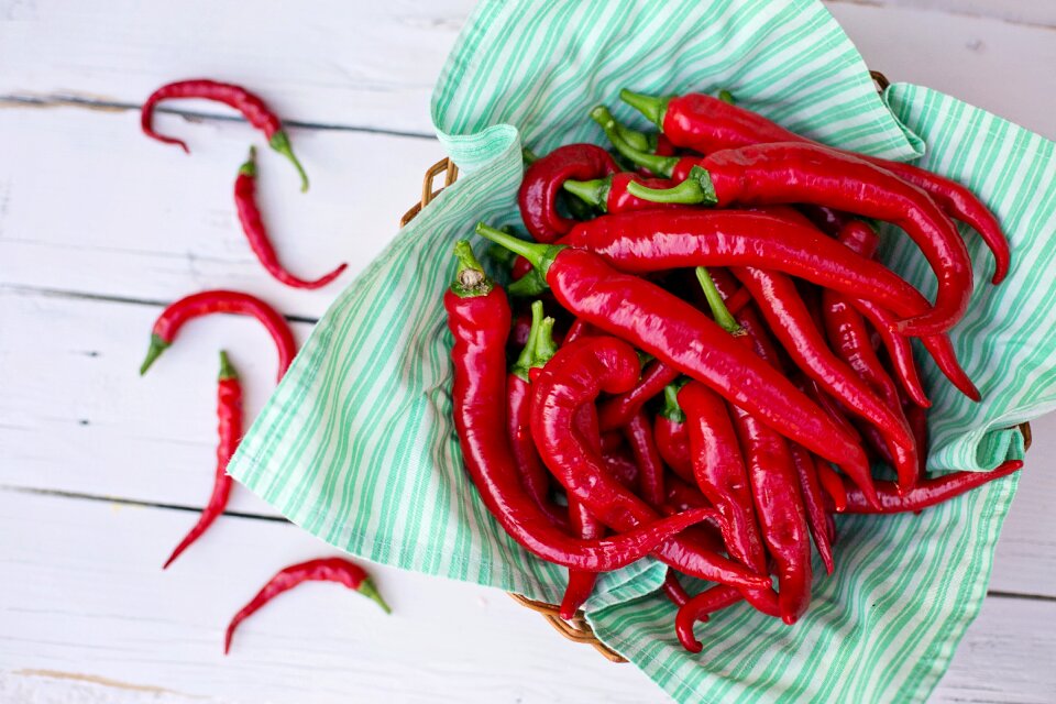 Harvest cayenne food