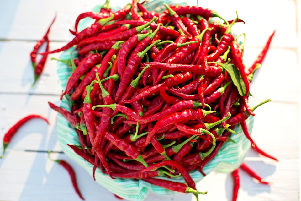 Harvest cayenne food