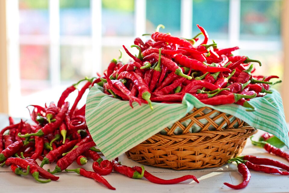 Harvest cayenne food