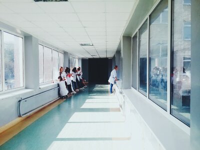 Health nurses hallway photo