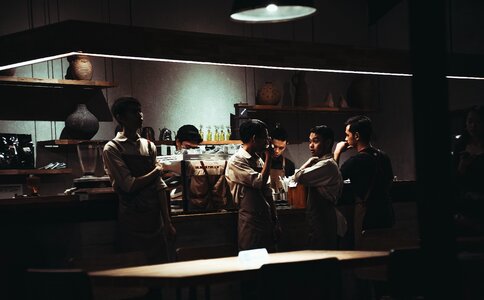 Chef employee bar