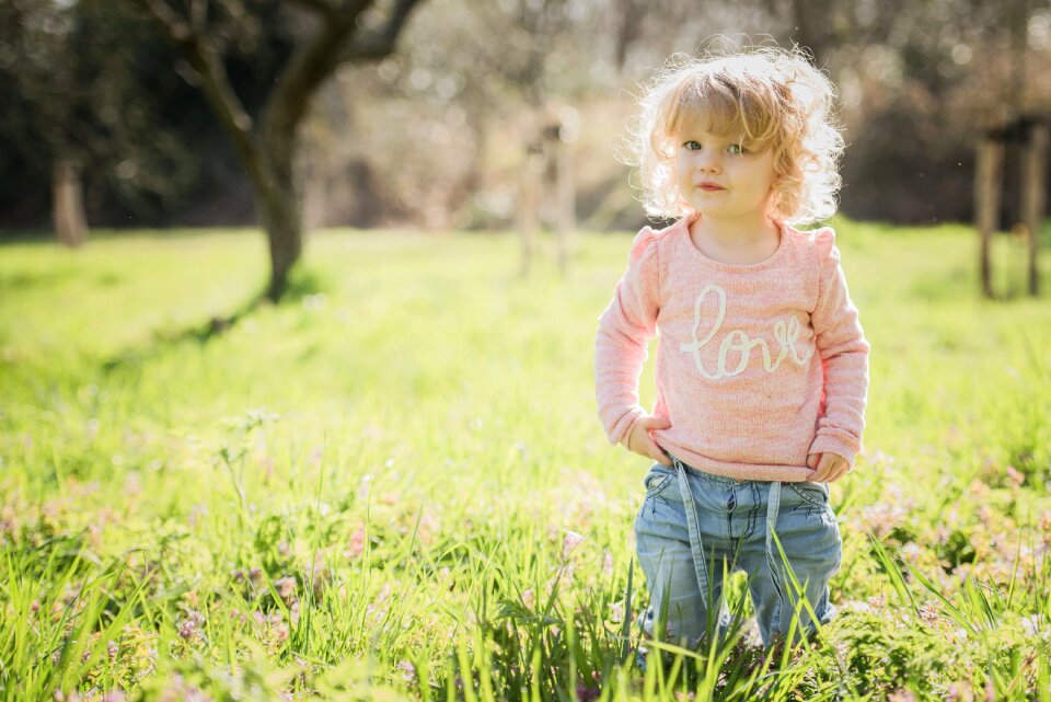Grass toddler summer