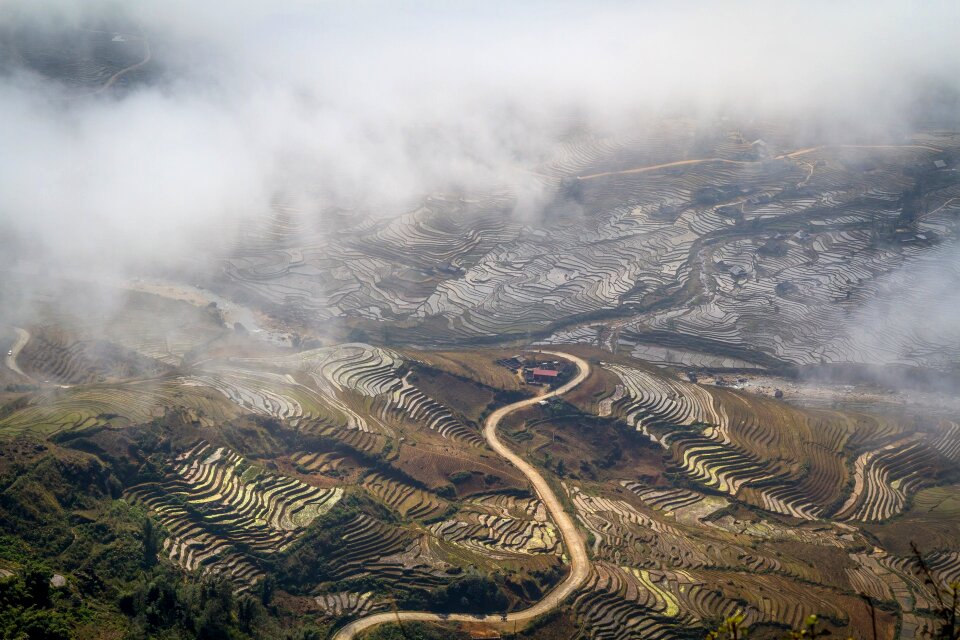 Landscape mountain valley