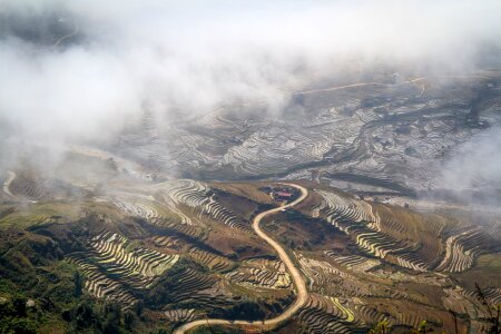Landscape mountain valley